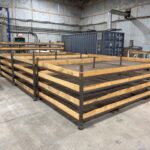 Support en bois et métal pour séchage du bois